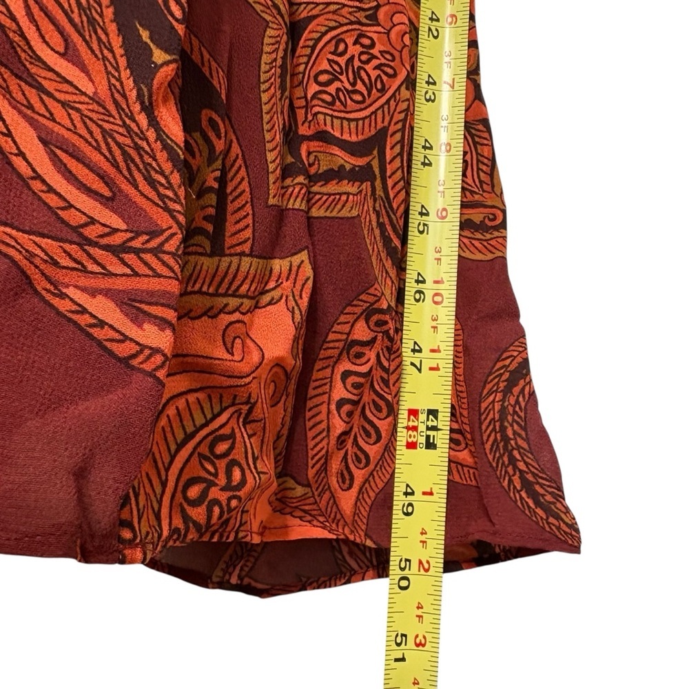 NWT Farm Rio x Anthropologie Drop Waist Printed Midi Dress M Leopard Paisley - Picture 10 of 16